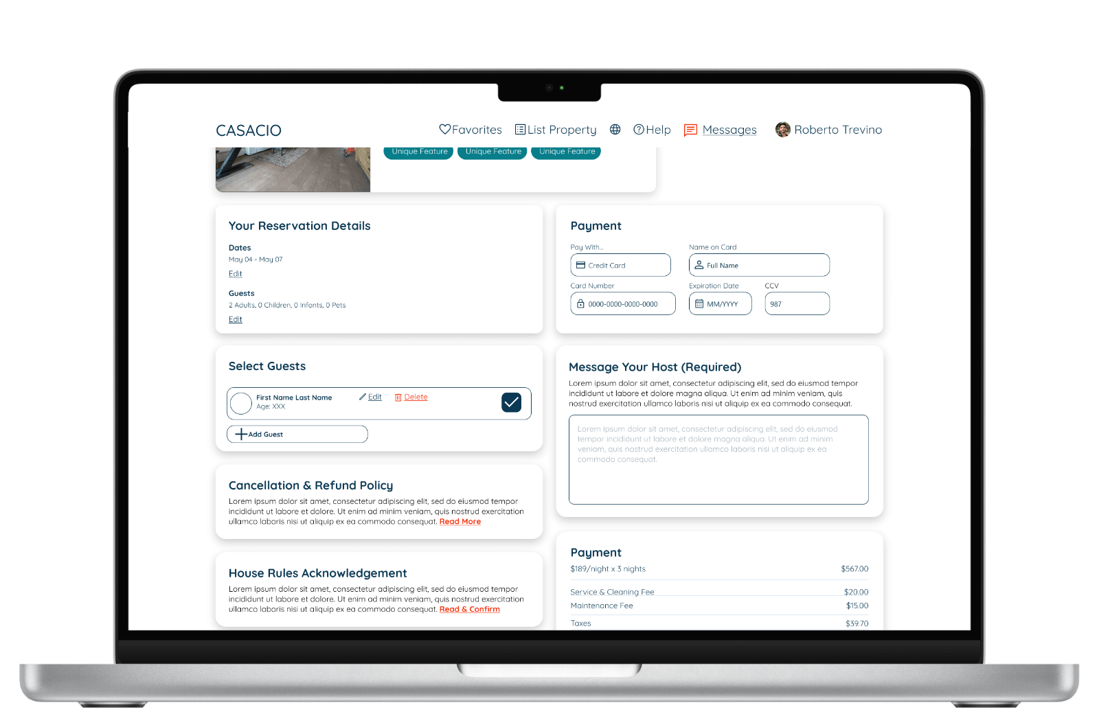 Desktop displaying a digital wireframe showing filter options.